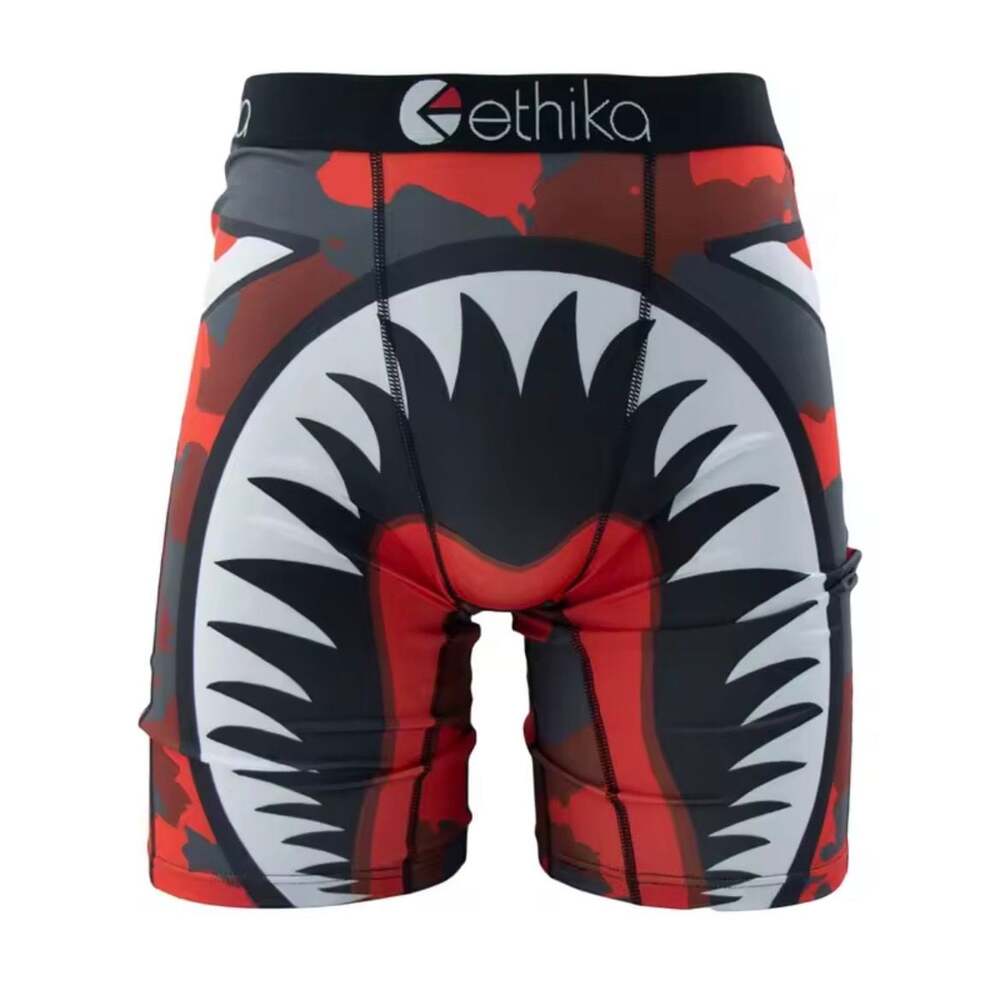 Ethika The Staple Red Camo Shark Mouth Boxer Briefs Size S